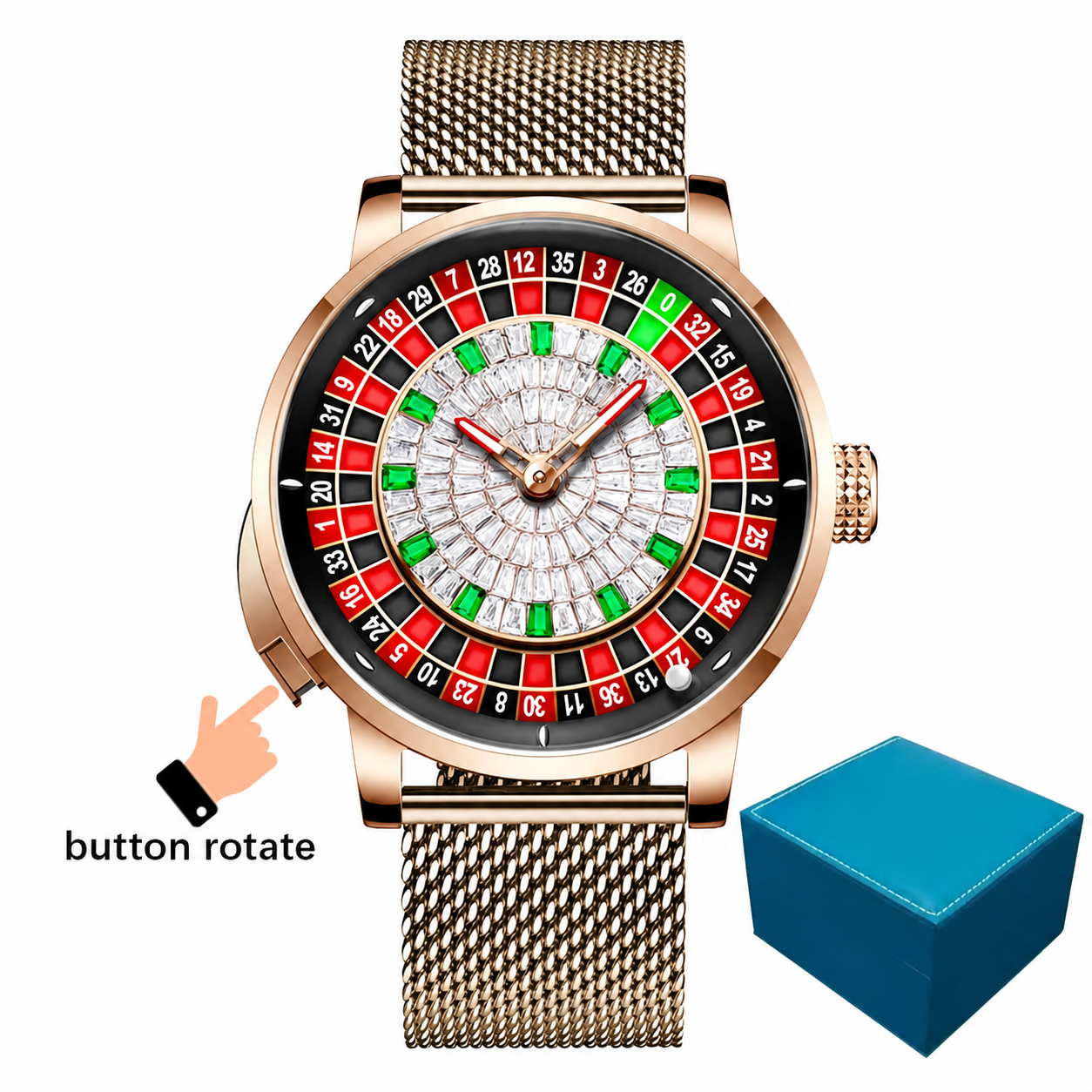 Meridian Roulette Royale Automatic - Stainless steel Men`s Watch