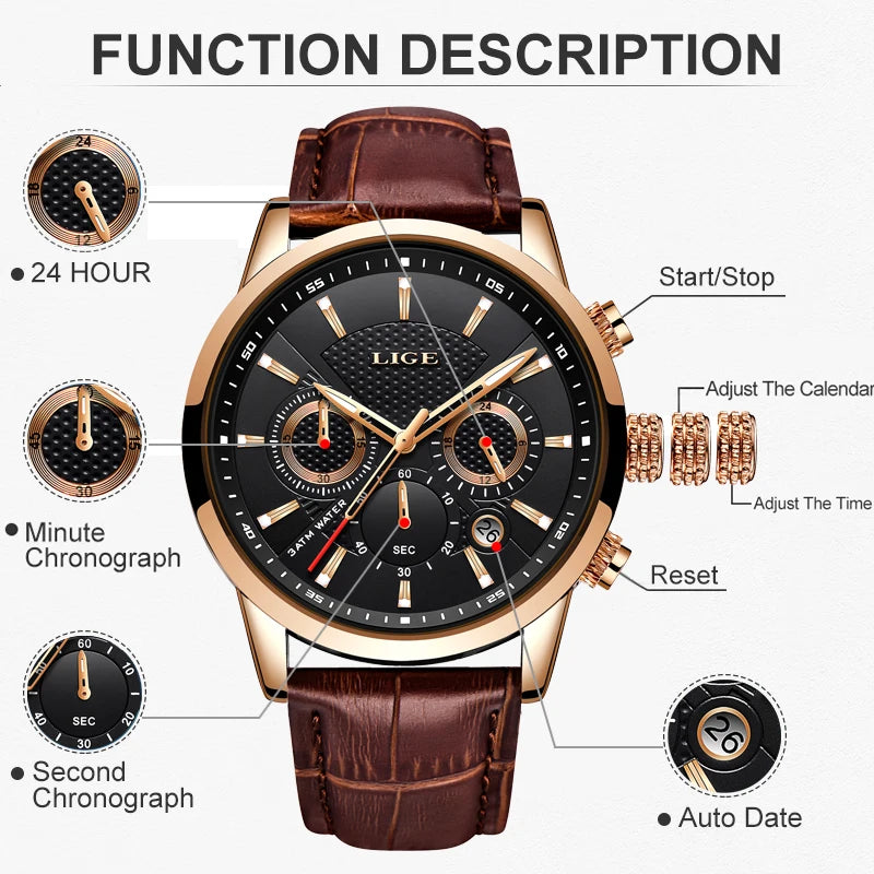 Chronographe Meridian — Cuir