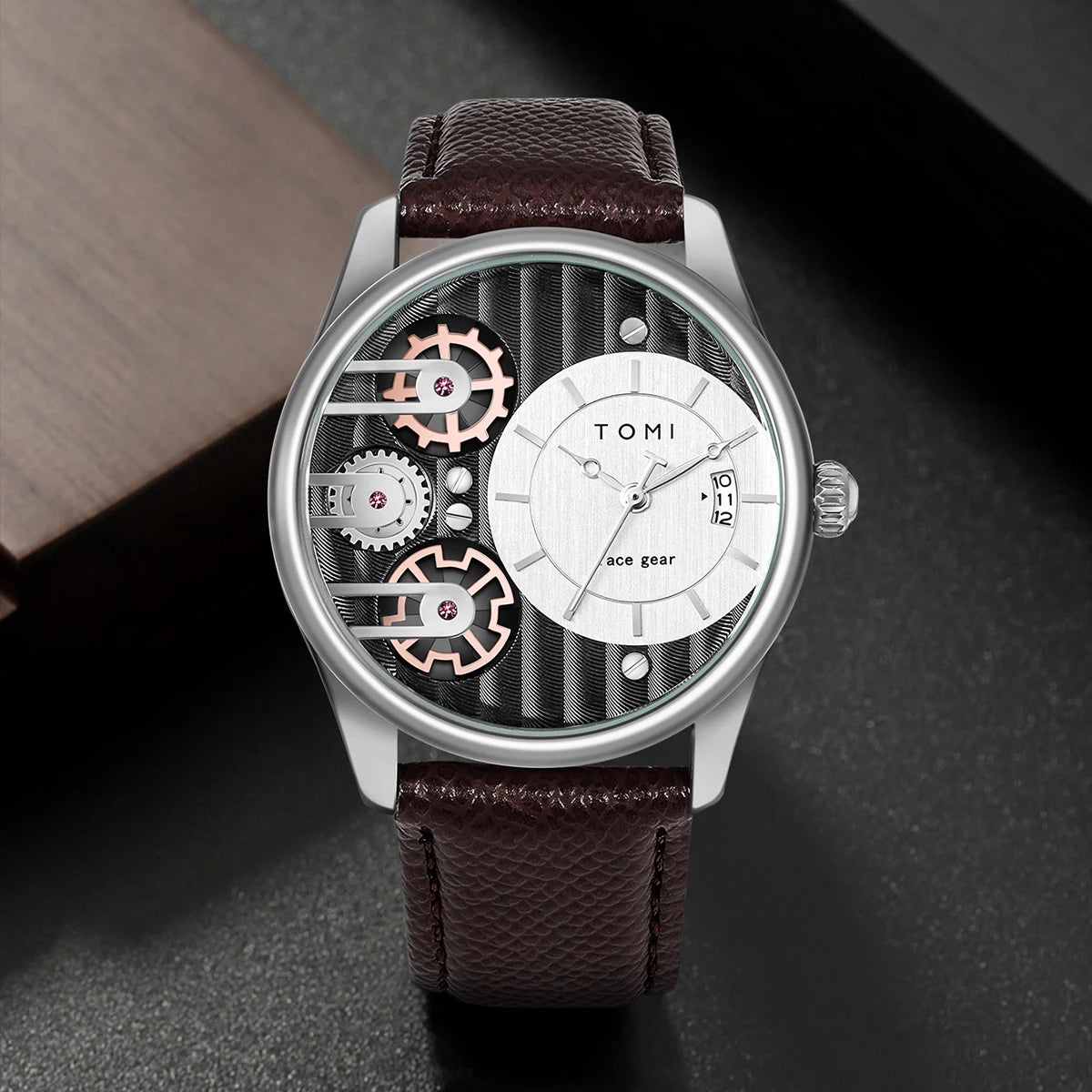 Meridian Orbis Men's Gear Dial Watch