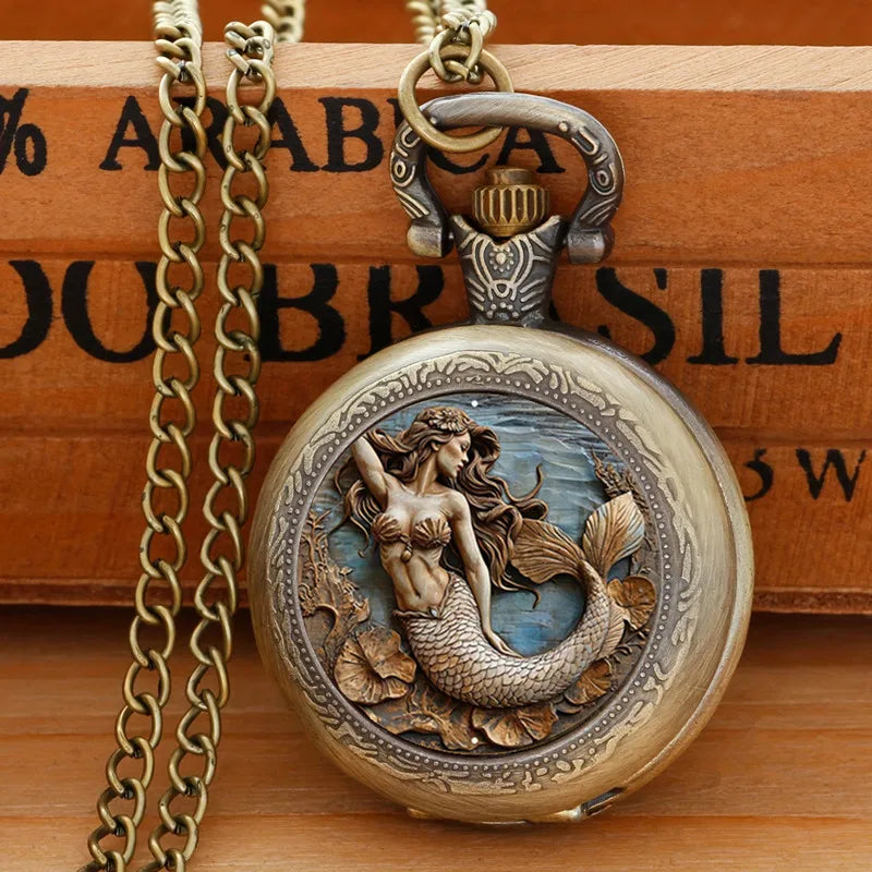 Meridian Siren — Mermaid Pocket Watch