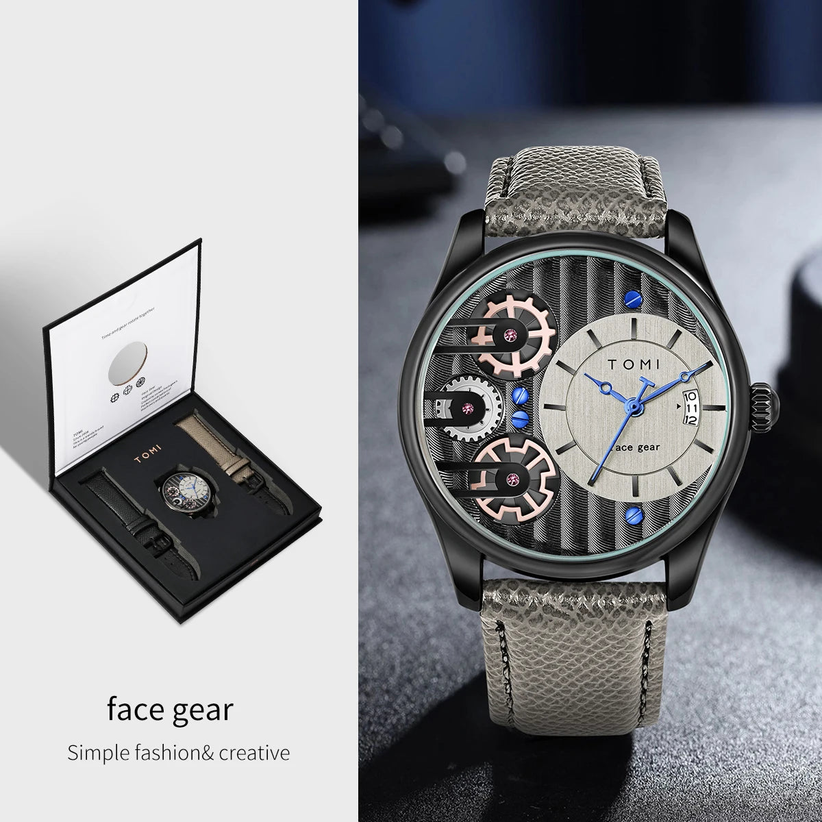 Meridian Orbis Men's Gear Dial Watch
