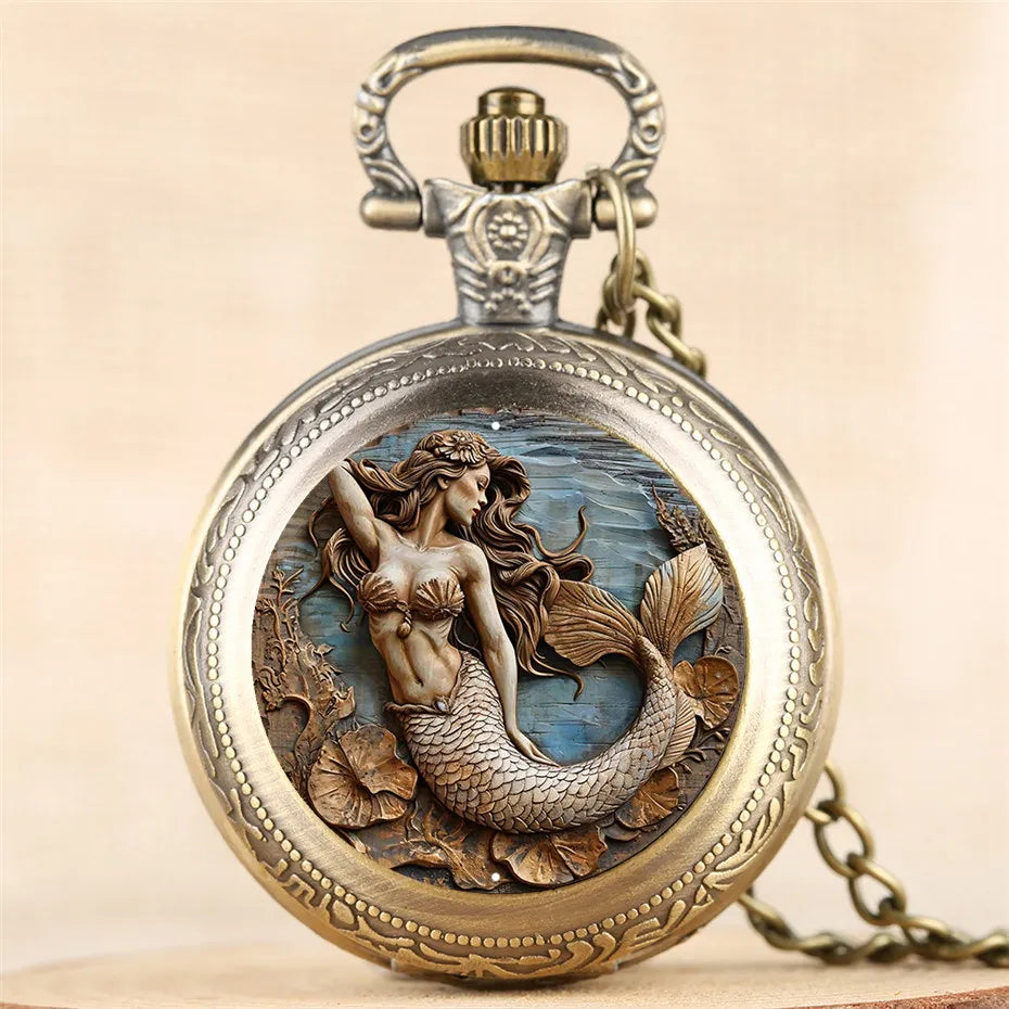 Meridian Siren — Mermaid Pocket Watch