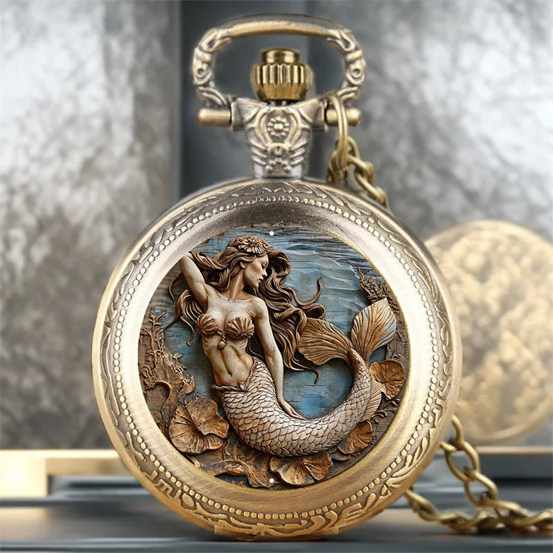 Meridian Siren — Mermaid Pocket Watch