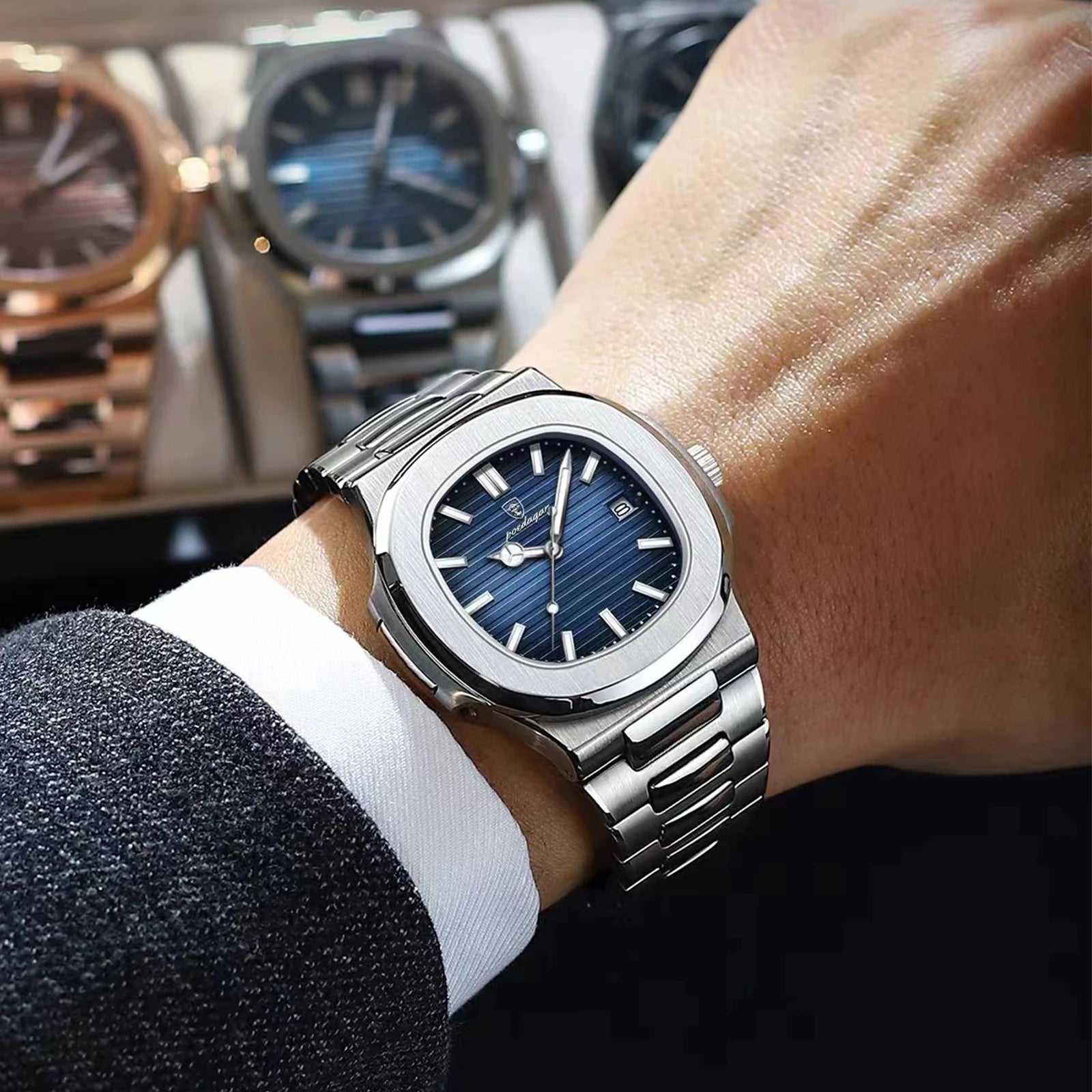 Meridian Atlantic - Stainless Steel Bracelet Men`s Watch