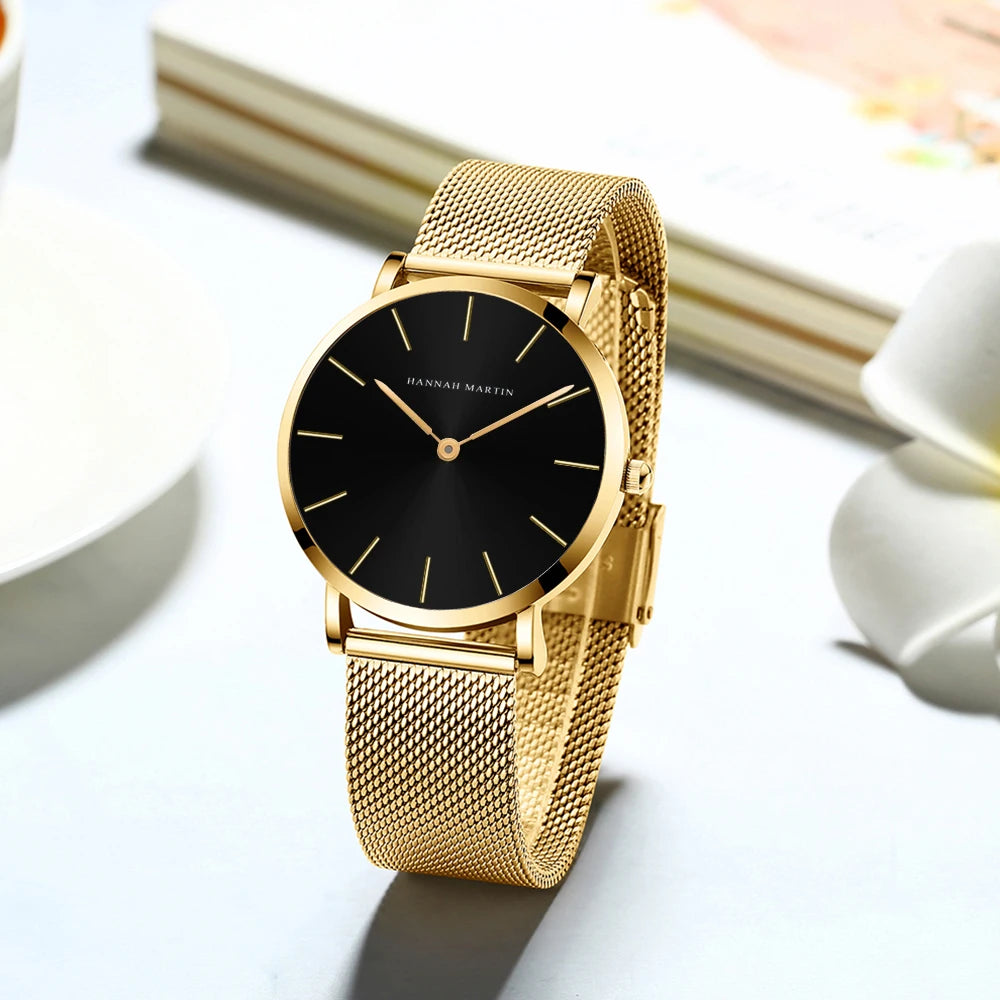 Meridian AURORA Mesh - Rose gold stainless-steel mesh bracelet