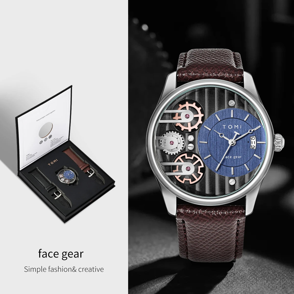 Meridian Orbis Men's Gear Dial Watch