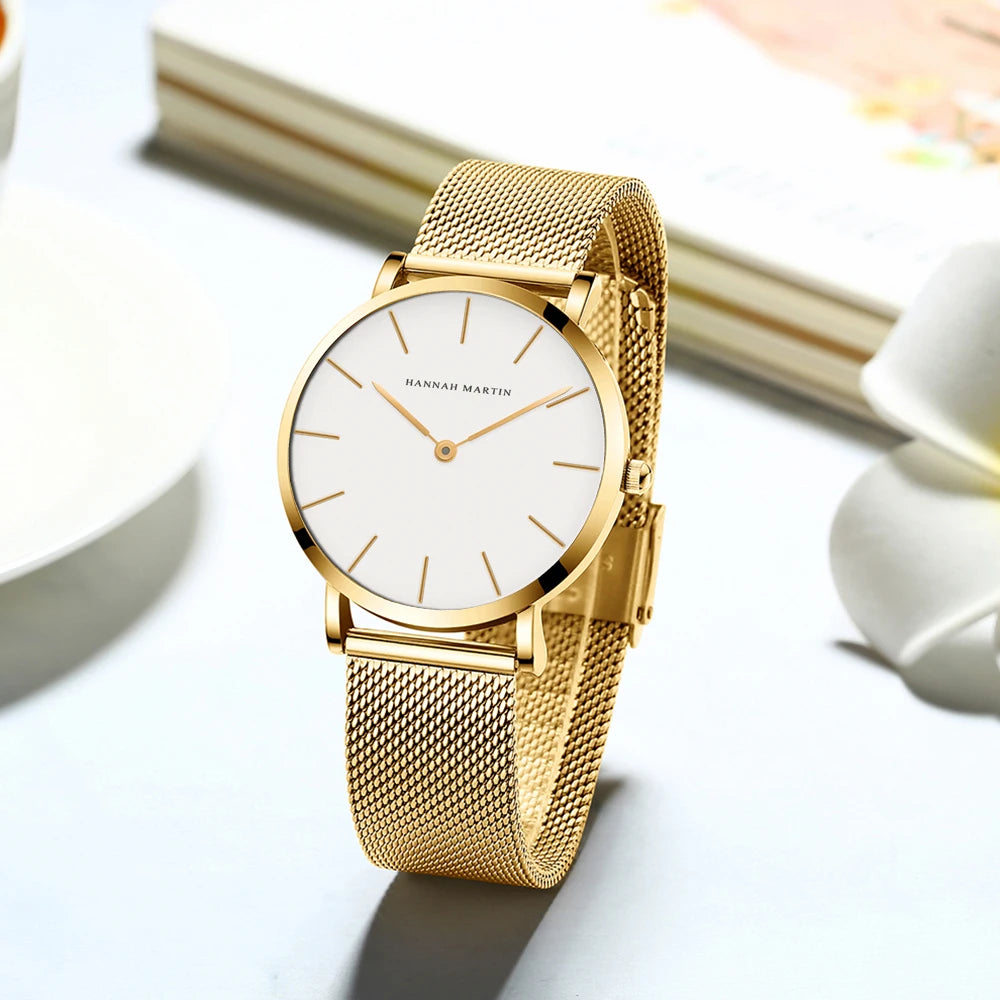Meridian AURORA Mesh - Rose gold stainless-steel mesh bracelet