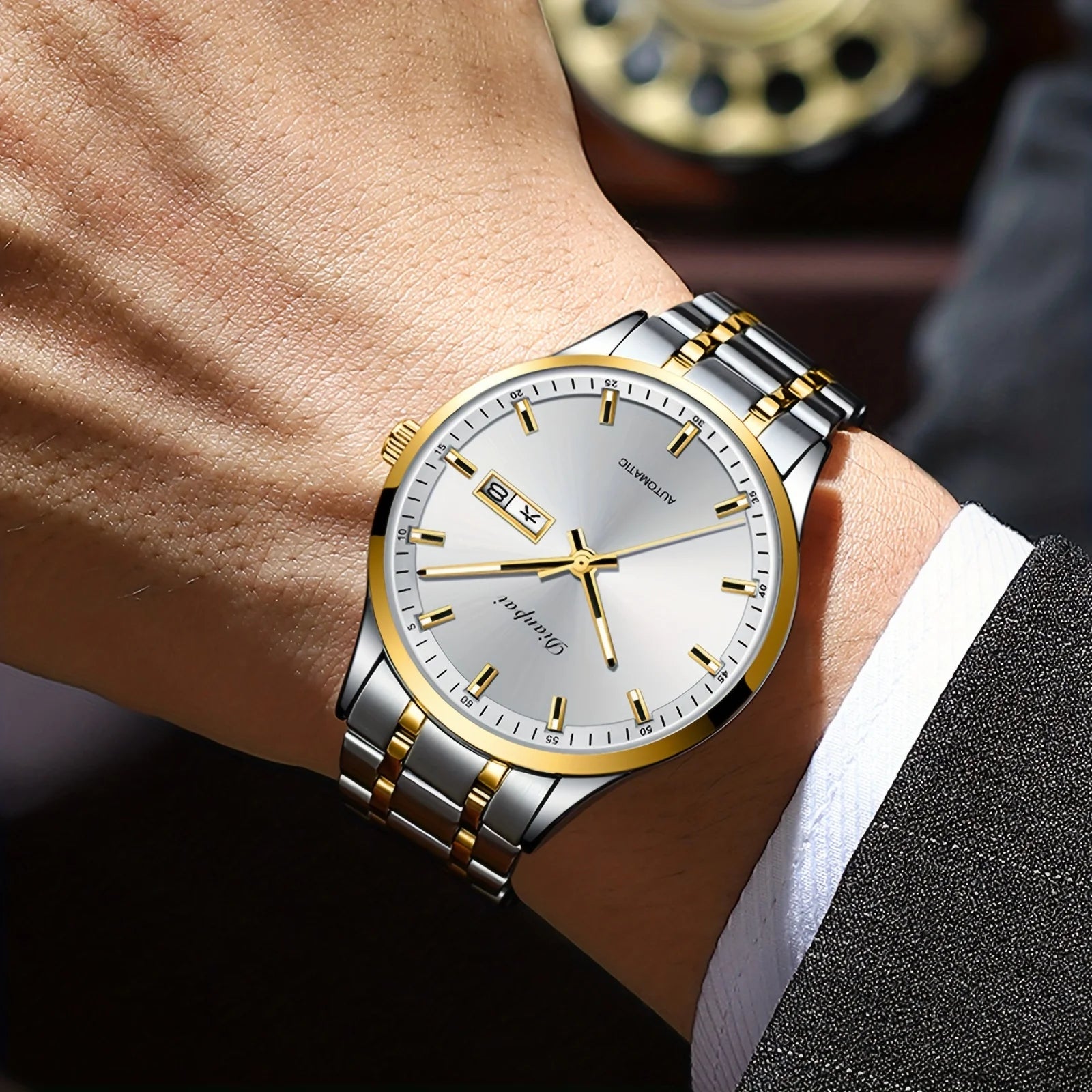Meridian Automatic Steel Bracelet