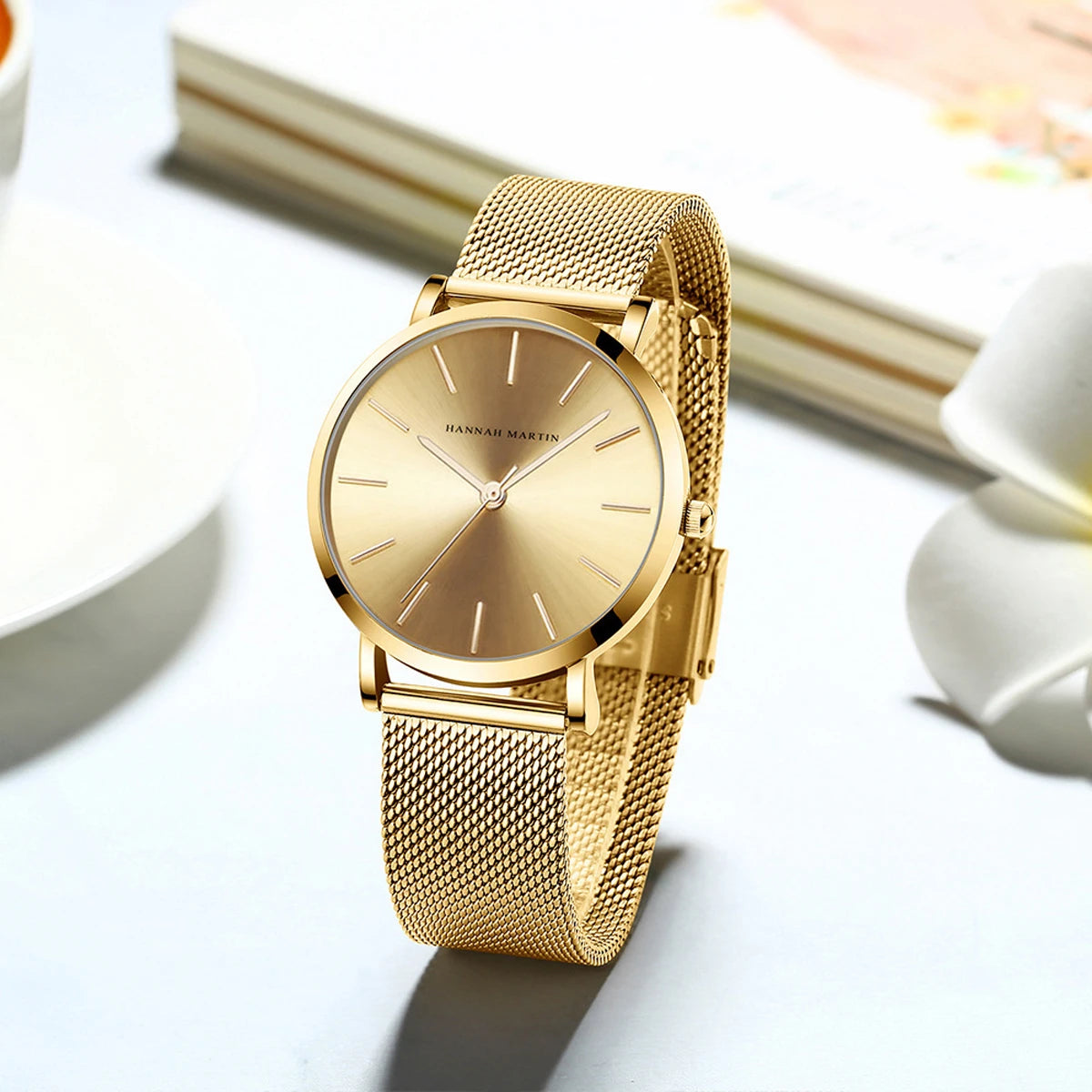 Meridian AURORA Mesh - Rose gold stainless-steel mesh bracelet